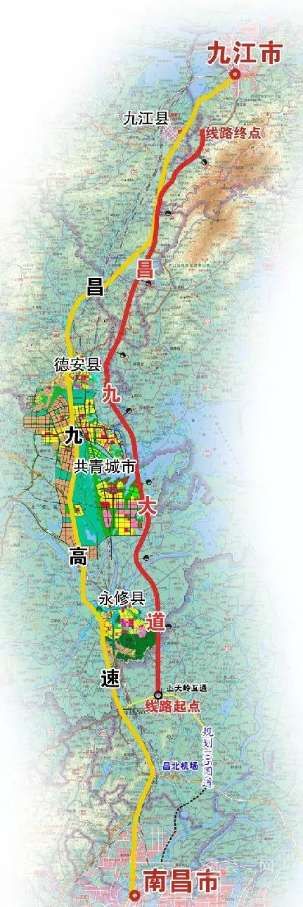 南昌昌九大道通车 九洲高架快速路通车